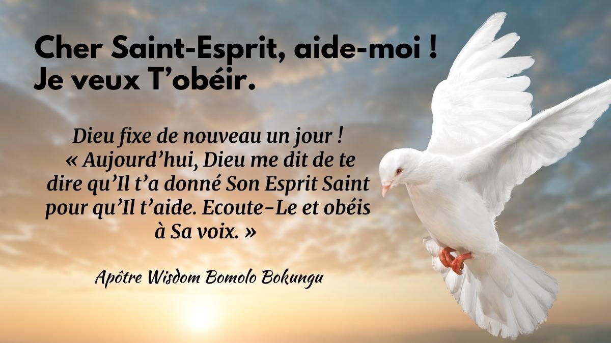 Cher SaintEsprit, aidemoi ! Je veux T’obéir. Foi, Espérance & Vie